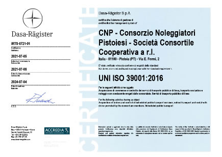 certificato ISO 39001